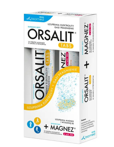 Orsalit Tabs smak cytrynowy 24 tabl. musujące +...