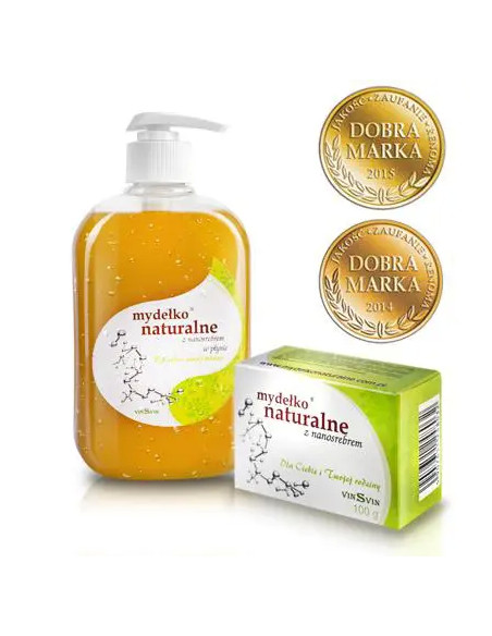 Mydełko naturalne z nanosrebrem w płynie 500 ml