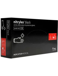MercatorMedical Nitrylex black rękawice diagnostyczne i...