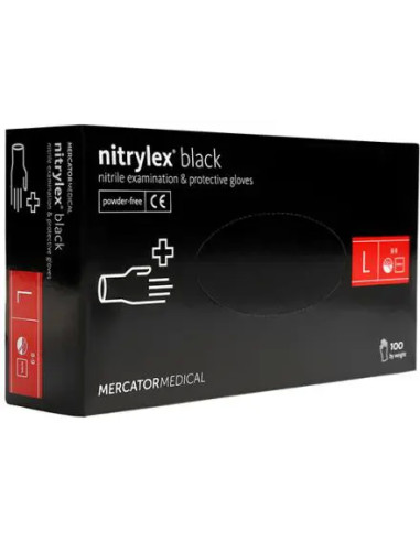 MercatorMedical Nitrylex black rękawice...