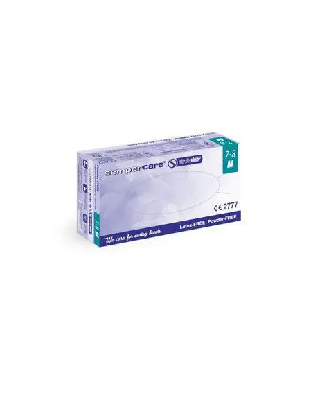 Rękawice nitrylowe bezpudrowe Sempercare nitrile skin2 rozm. M 200 szt.