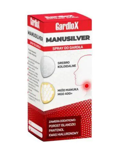 Gardlox Manusilver Spray Do Gardła 30ml