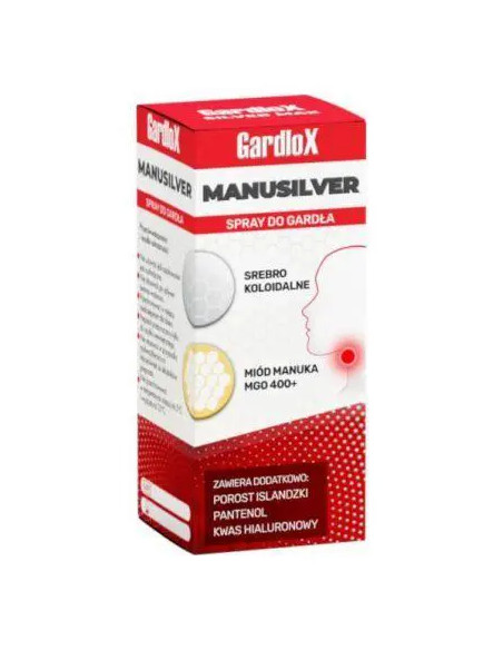 Gardlox Manusilver Spray Do Gardła 30ml