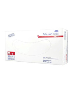 Rękawice diagnostyczne bezpudrowe Peha-soft Nitrile white...
