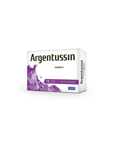 Argentussin Gardło  Czarna Porzeczka 16 pastylek