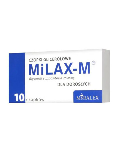 Milax-M czopki glicerolowe dla dorosłych 2500...