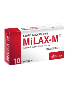 Milax-M czopki glicerolowe dla dzieci 1500 mg 10 sztuk