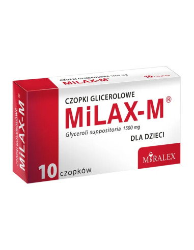 Milax-M czopki glicerolowe dla dzieci 1500 mg...