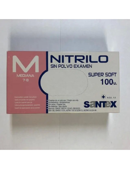 Rękawice nitrylowe Santex Nitrilo rozm. M 100 szt.