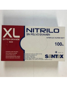 Rękawice nitrylowe Santex Nitrilo rozm. XL 100 szt.