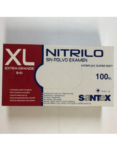 Rękawice nitrylowe Santex Nitrilo rozm. XL 100...