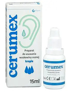 Cerumex Preparat Do Higieny Uszu 15 ml