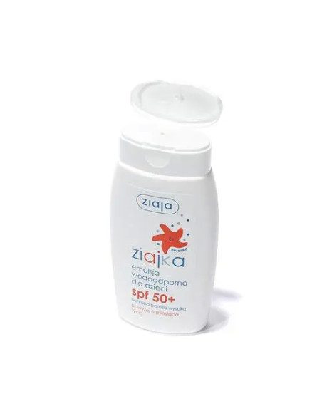 ZIAJA ZIAJKA Emulsja wodoodporna do opalania dla dzieci SPF 50+ 125 ml