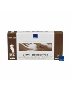 Rękawice chirurgiczne bezpudrowe winylowe XL 100szt. Abena 