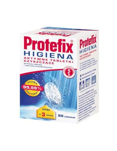 Protefix Aktywne tabletki d/czyszcz. 66 szt
