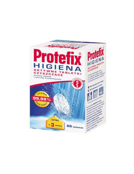 Protefix Aktywne tabletki d/czyszcz. 66 szt