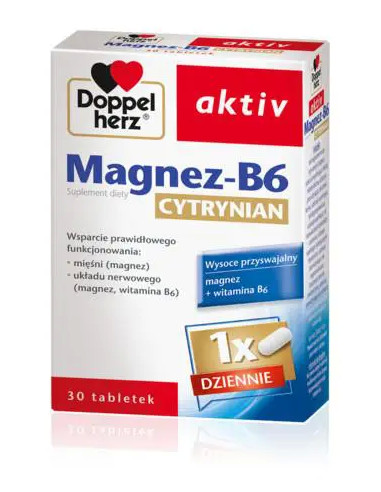 Doppelherz Aktiv Magnez-B6 Cytrynian 150 mg 30...