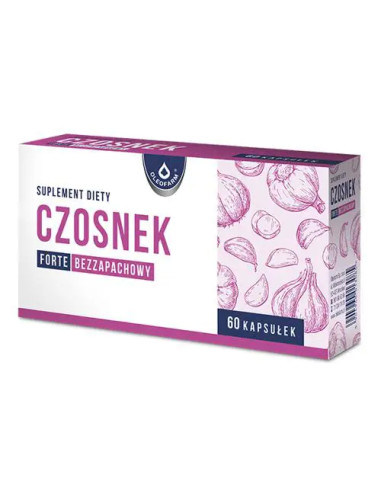 Oleofarm Czosnek Forte bezzapachowy 60 kapsułek