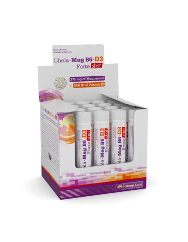 Olimp Chela-Mag B6+D3 Forte shot 25ml wiśnia