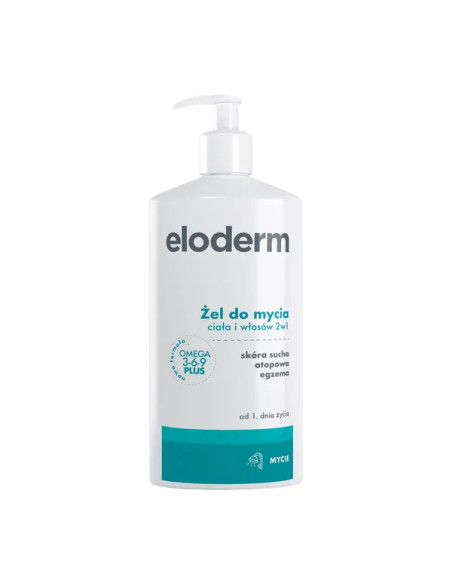 Eloderm Żel do mycia ciała i włosów 2w1 400 ml