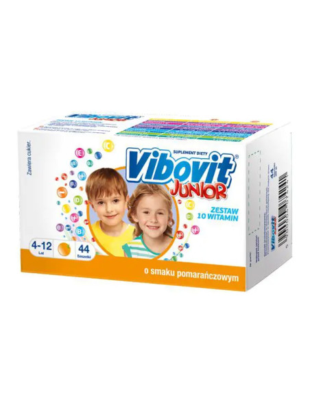 Vibovit Junior smak pomarańczowy 44 saszetki