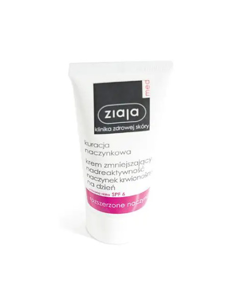 Ziaja Med Naczynkowa Krem na dzień zmniejszający nadreaktywność naczynek krwionośnych 50 ml