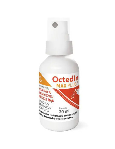 Octedin Max Plus Płyn do higienicznej dezynfekcji rąk 30 ml