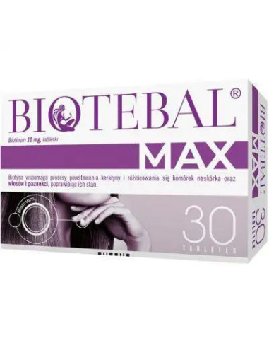 Biotebal Max 10 mg 30 tabletek