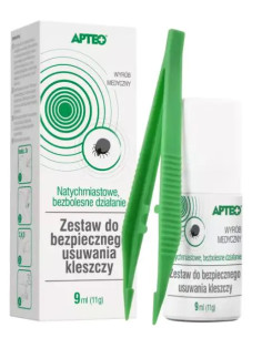 Zestaw do bezpiecznego usuwania kleszczy Apteo Care 9 ml