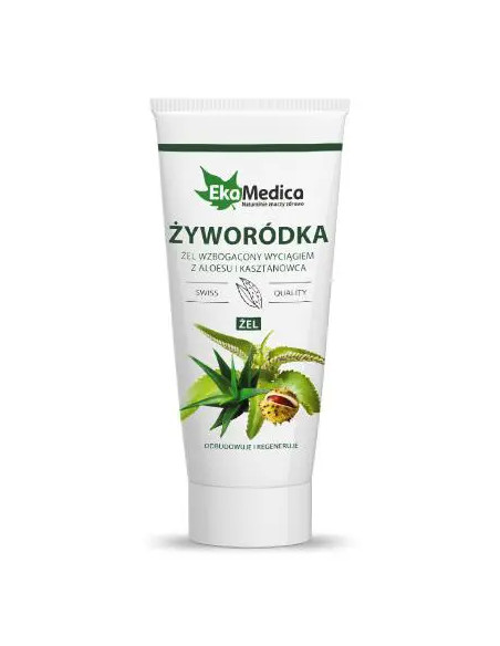 Żyworódka Żel wzbogacony wyciągiem z aloesu i kasztanowca 200 ml