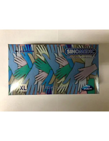 Sinomedic rękawice nitrylowe 100 sztuk