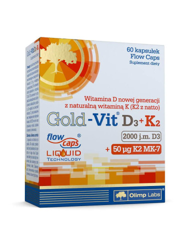 Olimp Gold-Vit D3 + K2 60 kapsułek