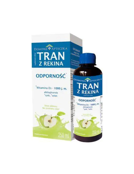 Tran z rekina odporność o smaku jabłkowym 250 ml