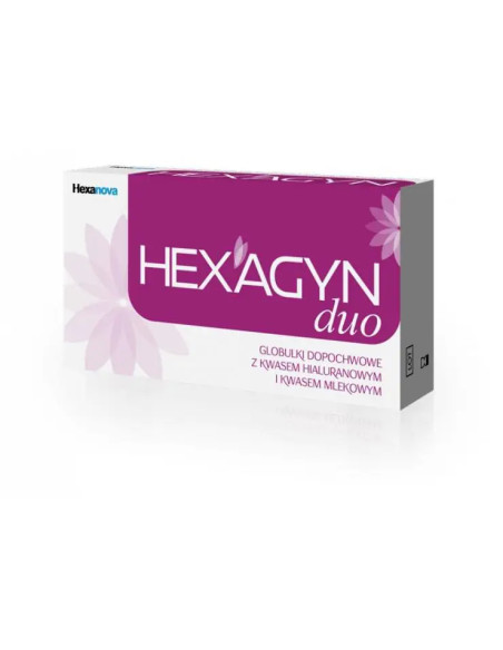 Hexagyn Duo globulki dopochwowe 10 sztuk