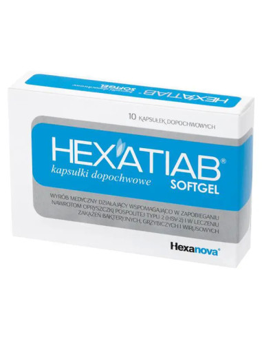 Hexatiab kapsułki dopochwowe 10 sztuk