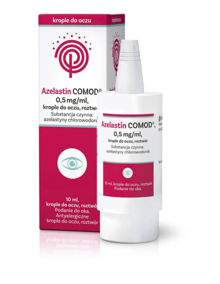 Azelastin Comod 0,5 mg/ml krople do oczu 10 ml