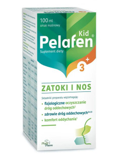 Pelafen Kid 3+ zatoki i nos smak malinowy 100 ml