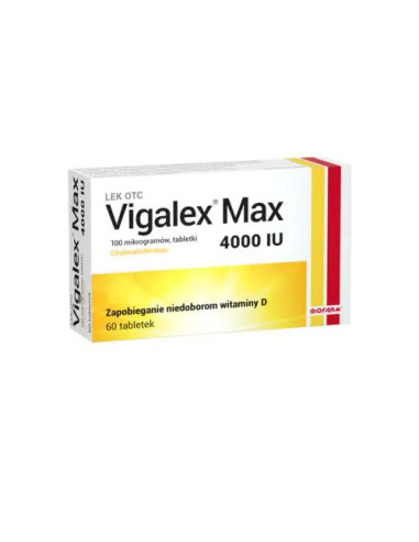 Vigalex Max witamina D 4000 IU 60 tabletek