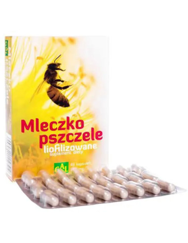 Mleczko pszczele liofilizowane 48 kapsułek GAL