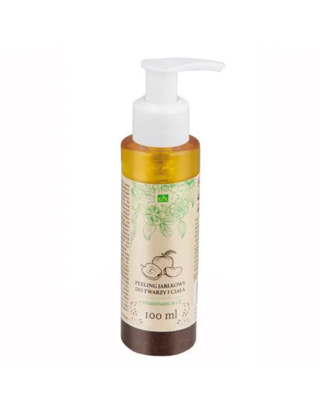 Peeling jabłkowy do twarzy i ciała z witaminami A i E 100 ml GAL