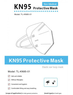 Maska ochronna KN95 (TL-KN95-01) 10 sztuk