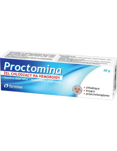 Proctomina żel chłodzący na hemoroidy 30 g