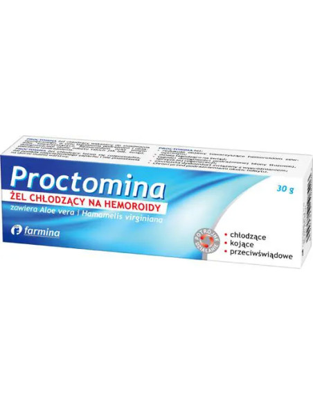 Proctomina żel chłodzący na hemoroidy 30 g