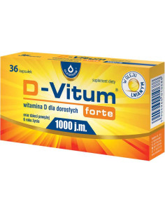 Oleofarm D-Vitum Forte Witamina D 1000 j.m. 36 kapsułek