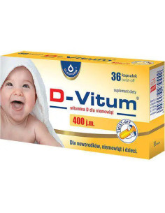 Oleofarm D-Vitum Witamina D dla niemowląt 400 j.m. 36...