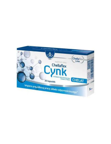 Oleofarm Chellaflex cynk 36 kapsułek