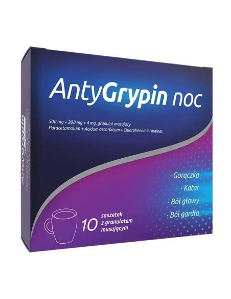 Antygrypin Noc 10 saszetek