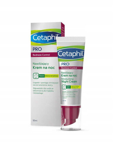 Cetaphil Pro Redness Krem nawilżający na noc 50 ml