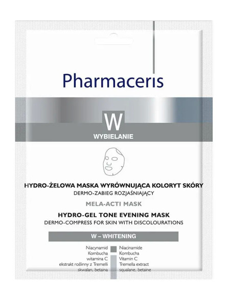 Pharmaceris W Mela-Acti Mask Hydro-żelowa masa wyrównująca koloryt skóry 1 sztuka