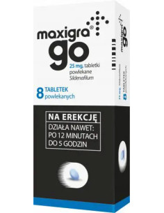 Maxigra Go 25 mg 8 tabletek